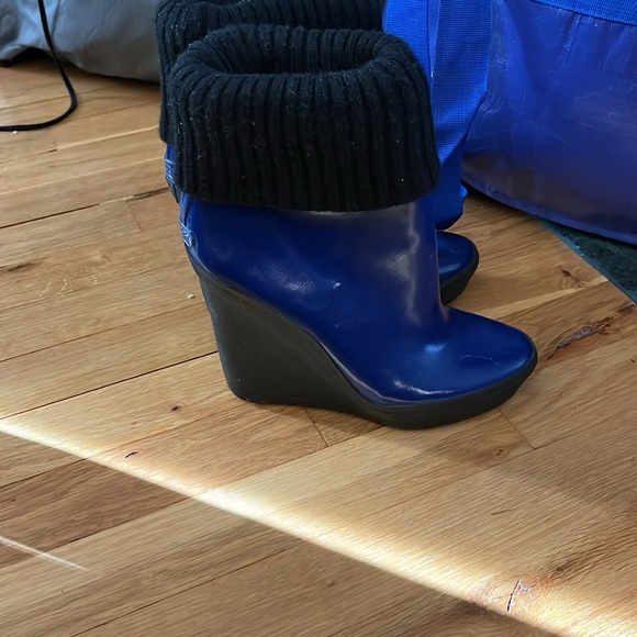 Coach rain boots royal blue size 6, excellent condition - Picture 4 of 5